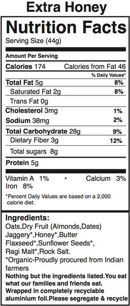 Granola Bars: Extra Honey